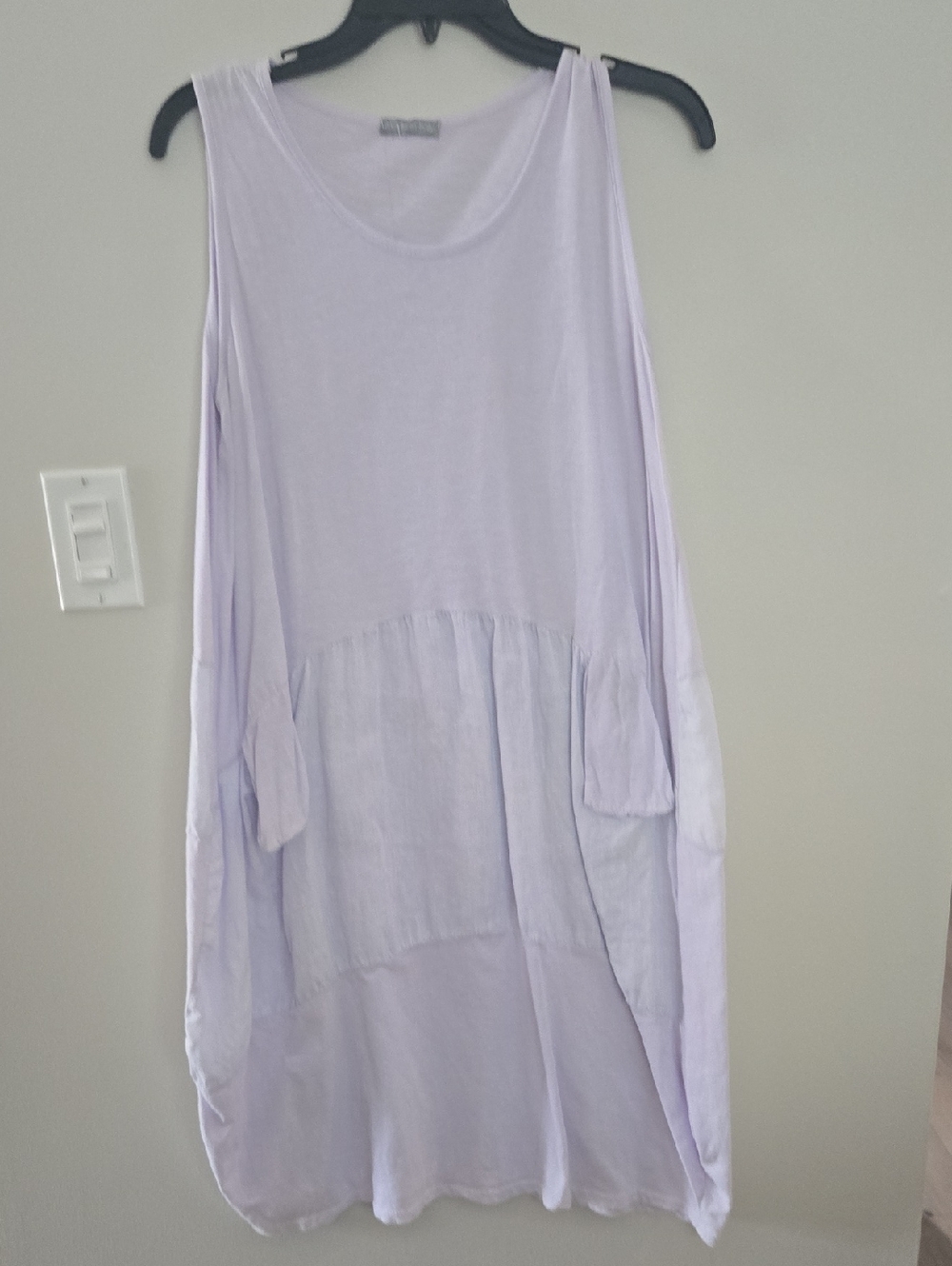 Womens Lavender Midi Sun Dress Sz Med